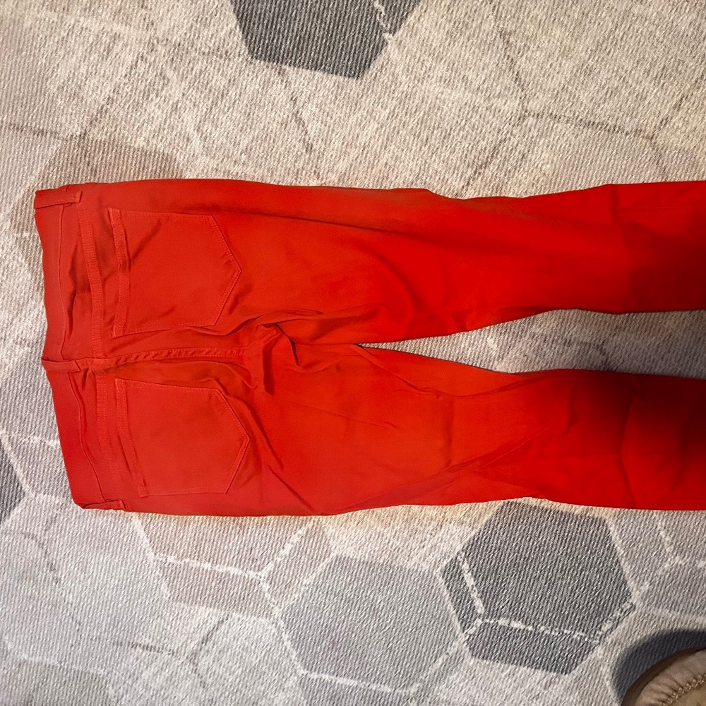 Women’s j crew toothpick jeans, red